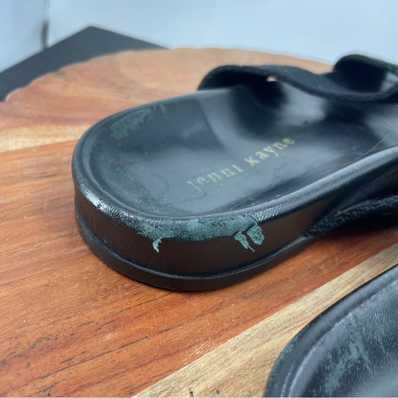 Jenni Kayne black crossover slide sandals size 37 US 7 - Picture 5 of 9